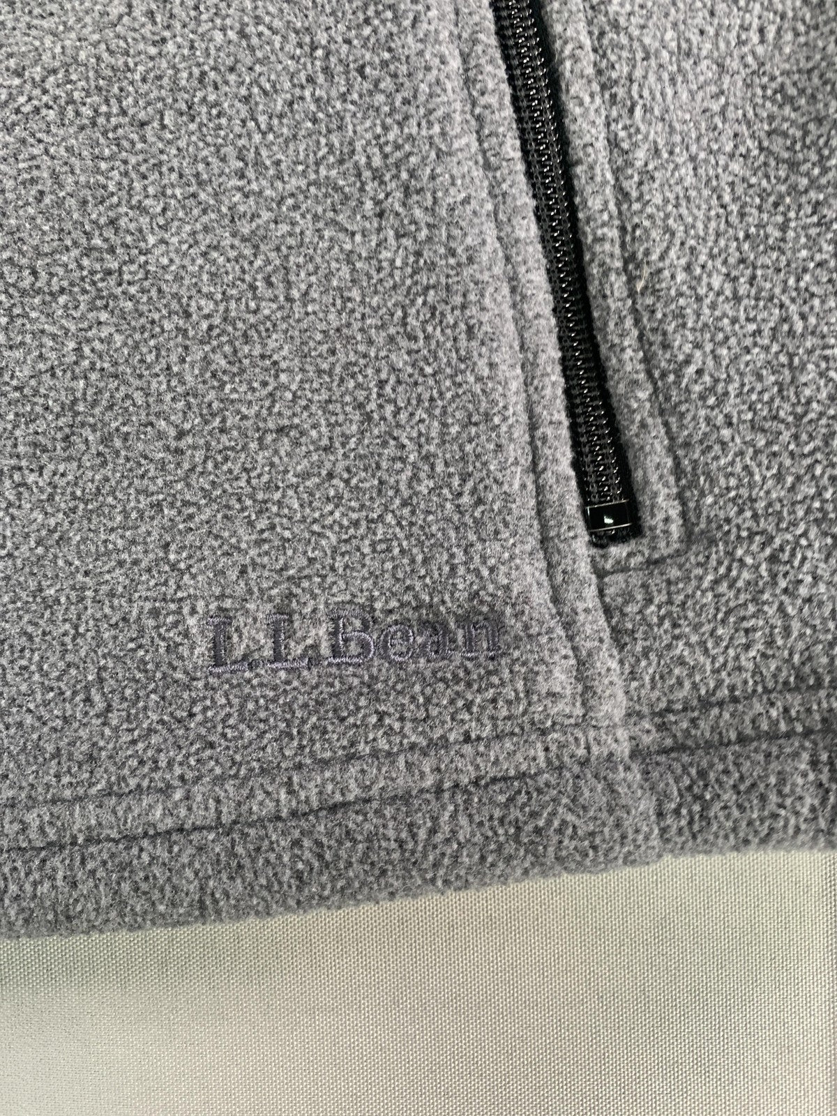 LL Bean Pullover Womens Small Gray Polartec Fleece Half Snap Recycled Outdoor