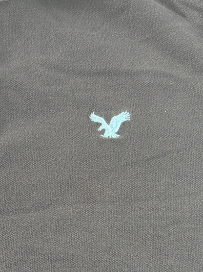 American Eagle Outfitters Eagle Polo Mens Large Navy Blue Vintage Fit Pique Tee