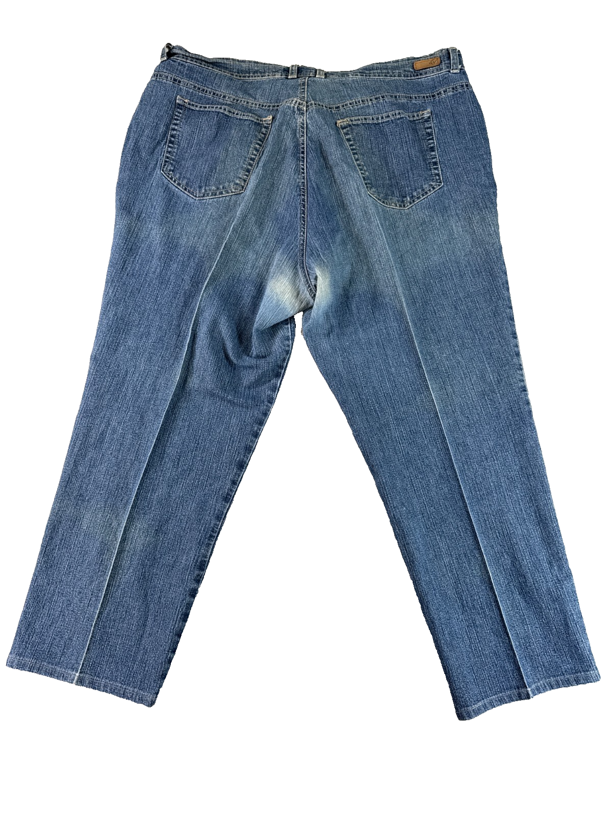 Gloria Vanderbilt Amanda Capri Jeans Womens 16 Blue Stretch Denim Mid Rise