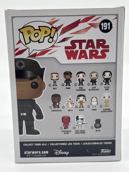 Funko Pop Star Wars Finn #191 Vinyl Bobblehead Figure Standard Black Last Jedi