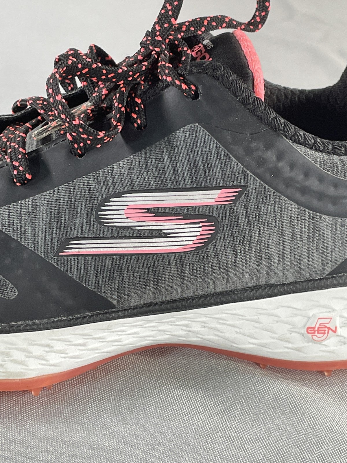 Skechers Go Golf Elite V 5GEN Shoes Womens Size 6.5 Black Pink Spikeless Comfort
