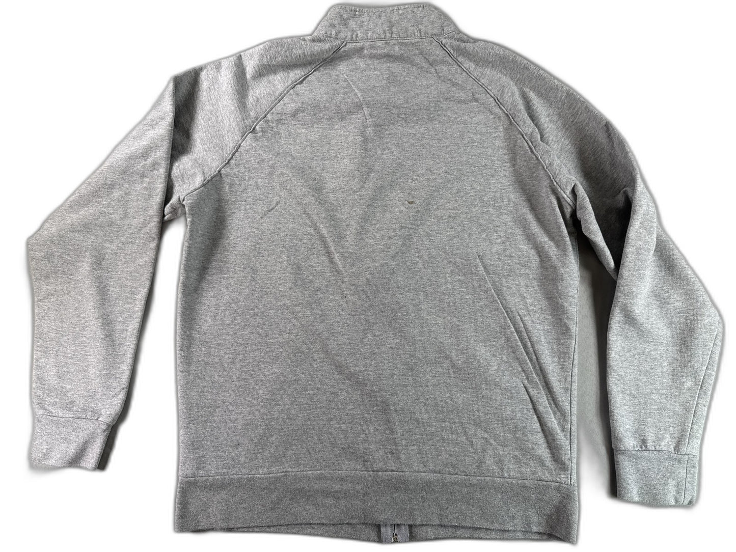 SpaceX Graphic Jacket Mens L Gray Full Zip Long Sleeve Collared Regular Fit Logo