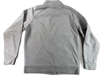 SpaceX Graphic Jacket Mens L Gray Full Zip Long Sleeve Collared Regular Fit Logo