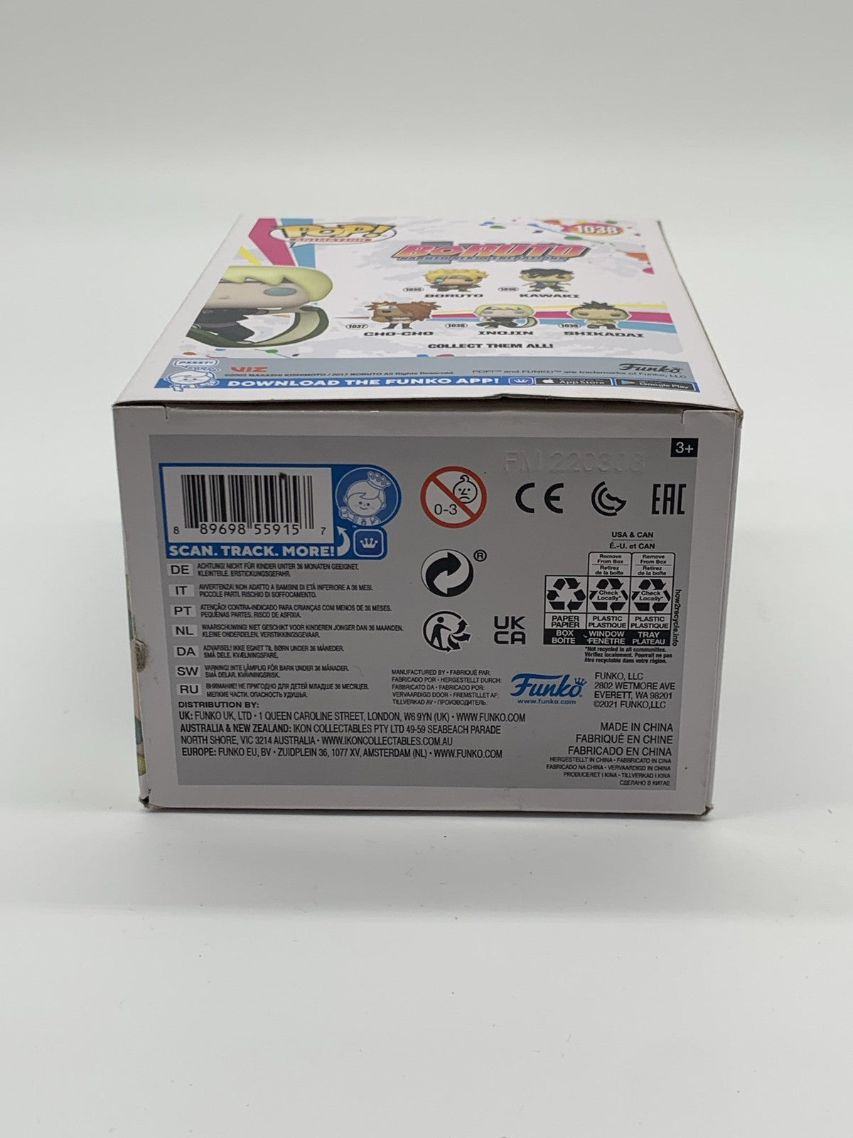 Funko Pop Inojin #1038 Boruto Naruto Next Generations Vinyl Figure | Damaged Box