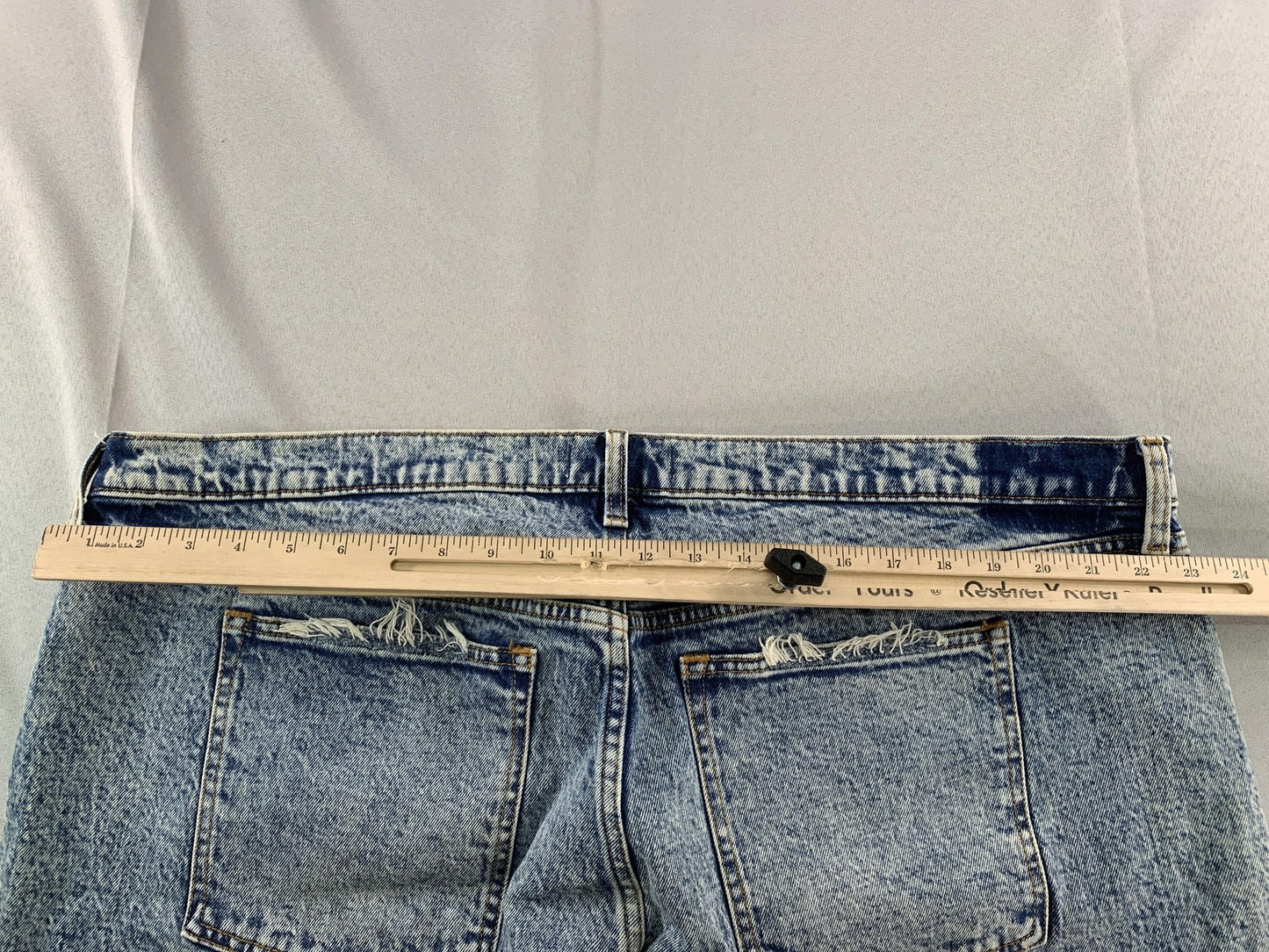 Abercrombie & Fitch Jeans Womens 36 Blue High Rise The Mom Distressed Denim