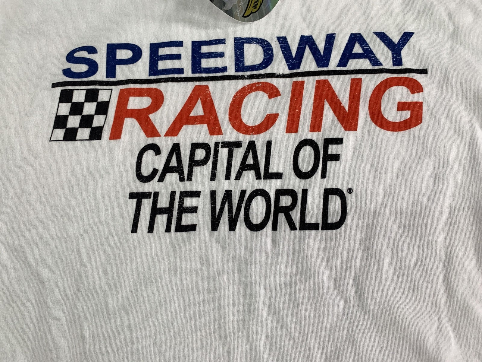 Indianapolis Motor Speedway Shirt Womens Medium White Racing Capital Graphic Tee