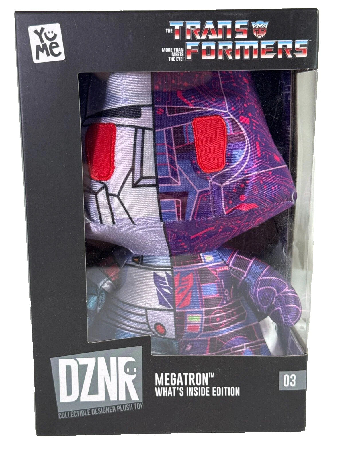 Transformers DZNR Megatron Plush Whats Inside Ed03 10in YuMe Hasbro NIB Toy Tan