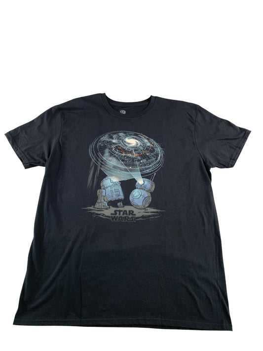 Star Wars Shirt Mens Large Black Funko Pop Tees Smuggler's Bounty R2-D2 Graphic