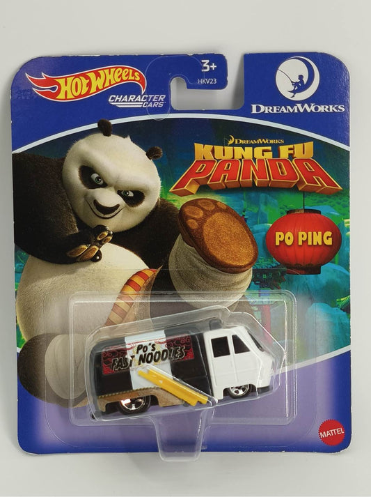 Hot Wheels Kung Fu Panda Po Ping Character Car 2022 DreamWorks Diecast Red NWT