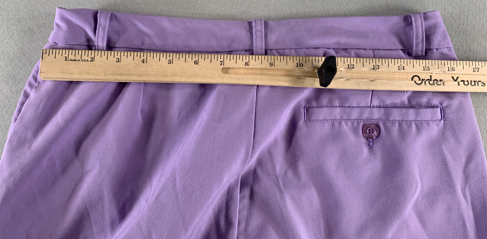 Monterey Club Violet Golf Shorts Women 12 Stretch Bermuda Flat Front Lightweight