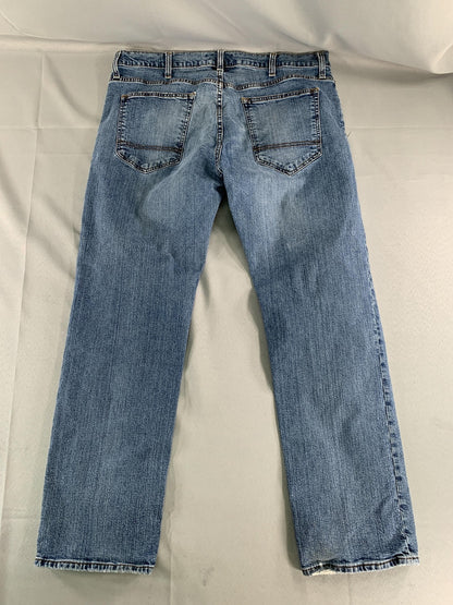 Arizona Jeans Mens 38x30 Slim Straight Flex Denim Comfort Classic Distressed