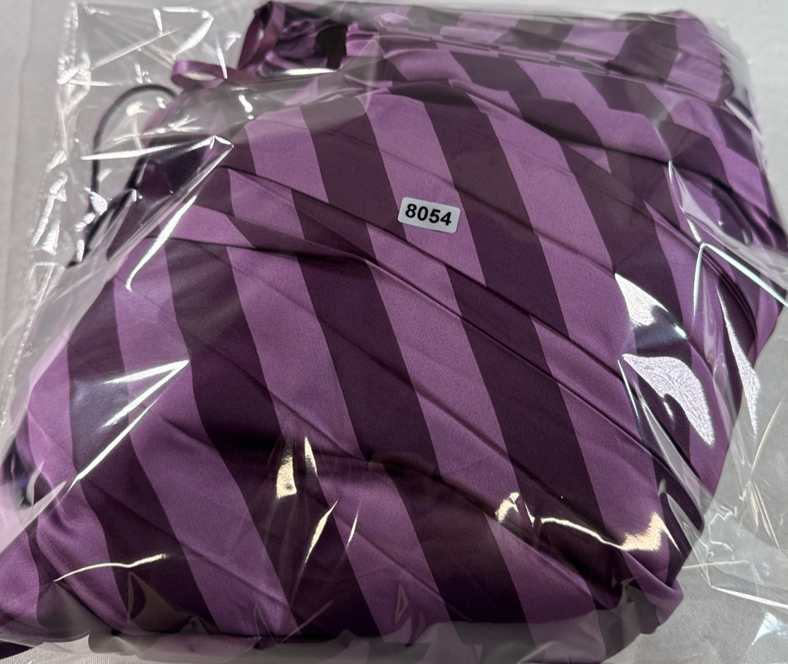 Anthropologie Hutch Purple Pleated Maxi Dress Striped Sleeveless Women’s 2X