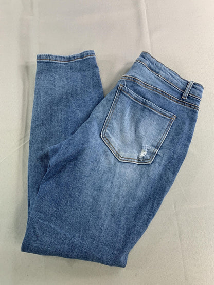Wax Jean Collection Jeans Womens 9 Medium Distressed Ripped Denim Stretch Pants