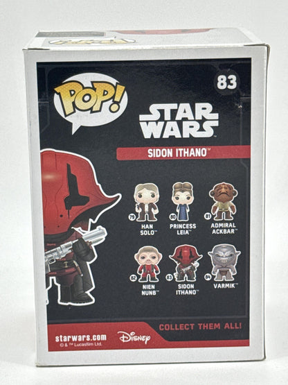 Funko Pop Star Wars Sidon Ithano #83 Vinyl Bobble-Head Figure Box Red Helmet
