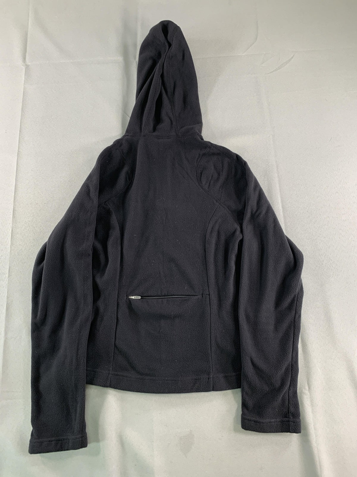 Vintage Nike Jacket Womens Small Black Therma-Fit Fleece Full Zip Hoodie 00s S04