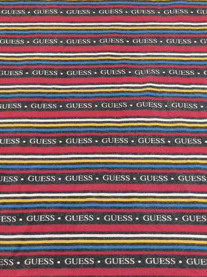 GUESS Tank Dress Womens M Multicolor Cotton Scoop Neck Sleeveless All Over Logo
