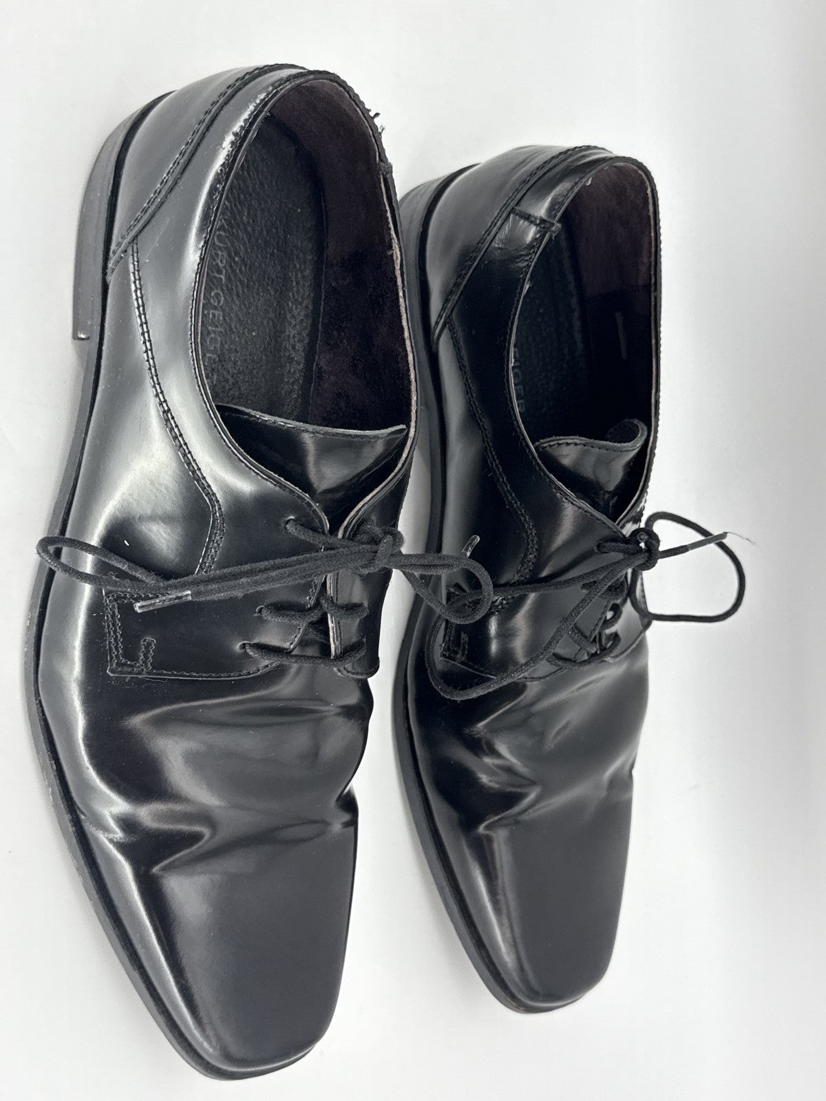 Kurt Geiger Oxford Dress Shoes Mens 43 Black Brown Leather Suede Portugal