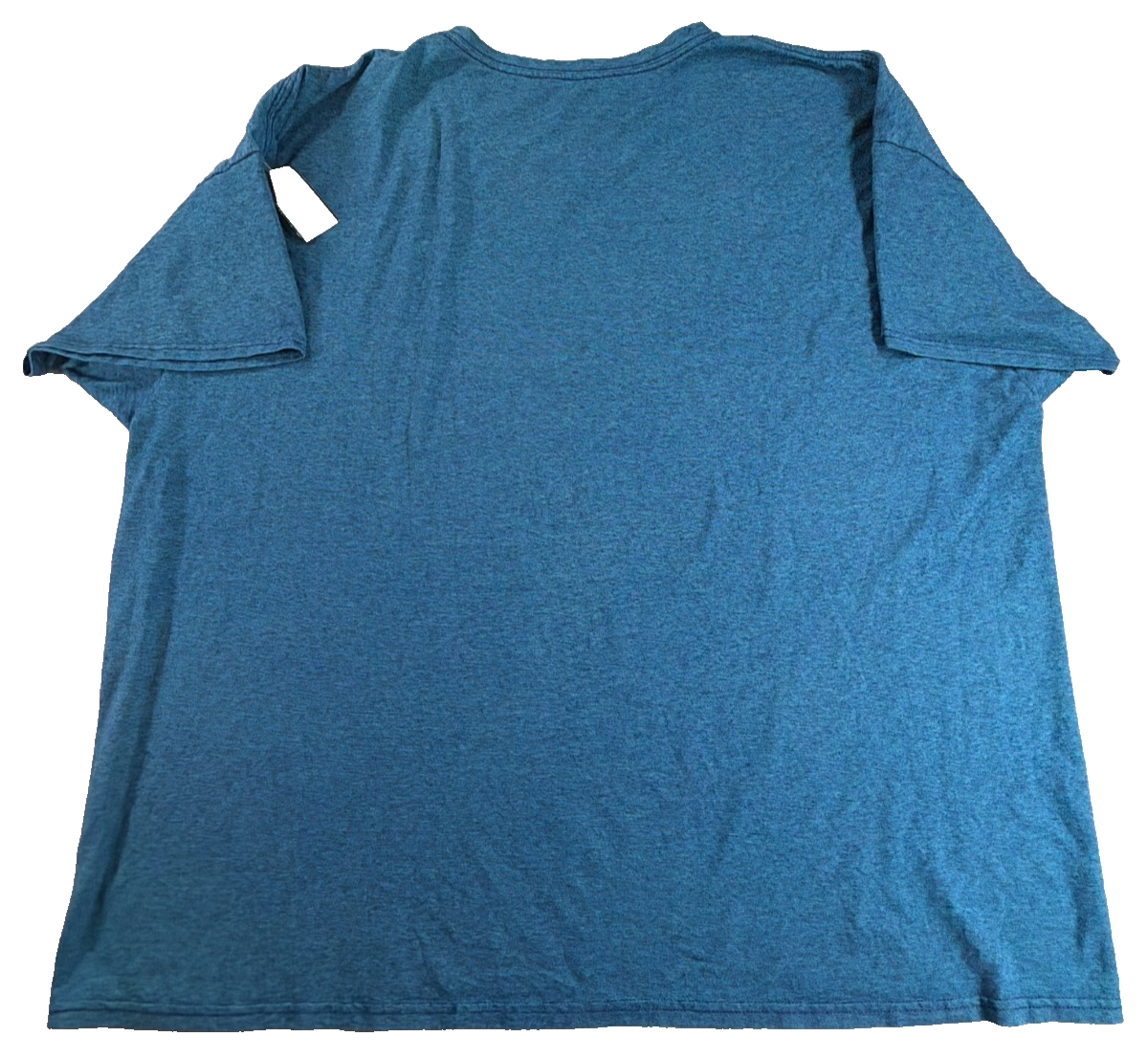 Fruit of the Loom Platinum V-Neck T-Shirt Mens 3XL Heather Blue 60/40 Cotton