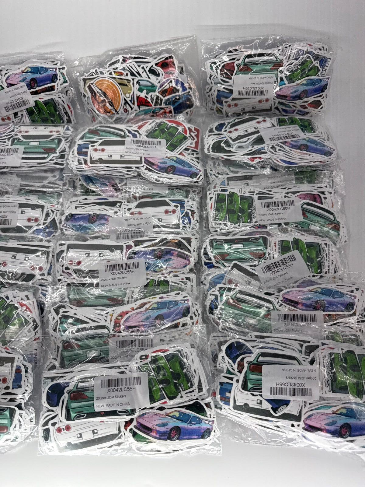 JDM Stickers Wholesale Lot 40 Packs x200pcs GTR Supra RX7 Skyline Vinyl Decal