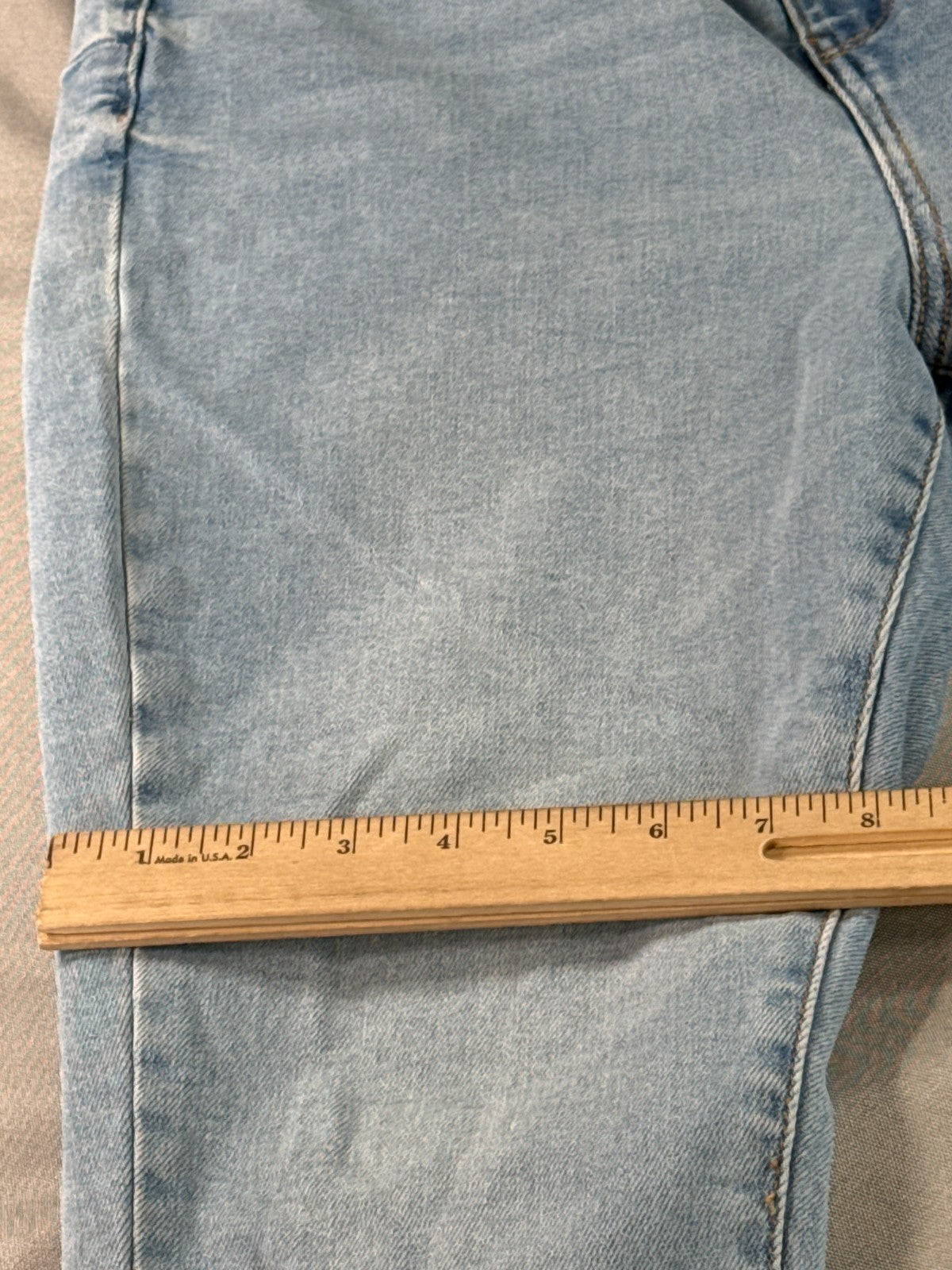 Wax Jean Butt I Love You Skinny Jeans Women 14 Light Wash Denim Mid Rise Stretch