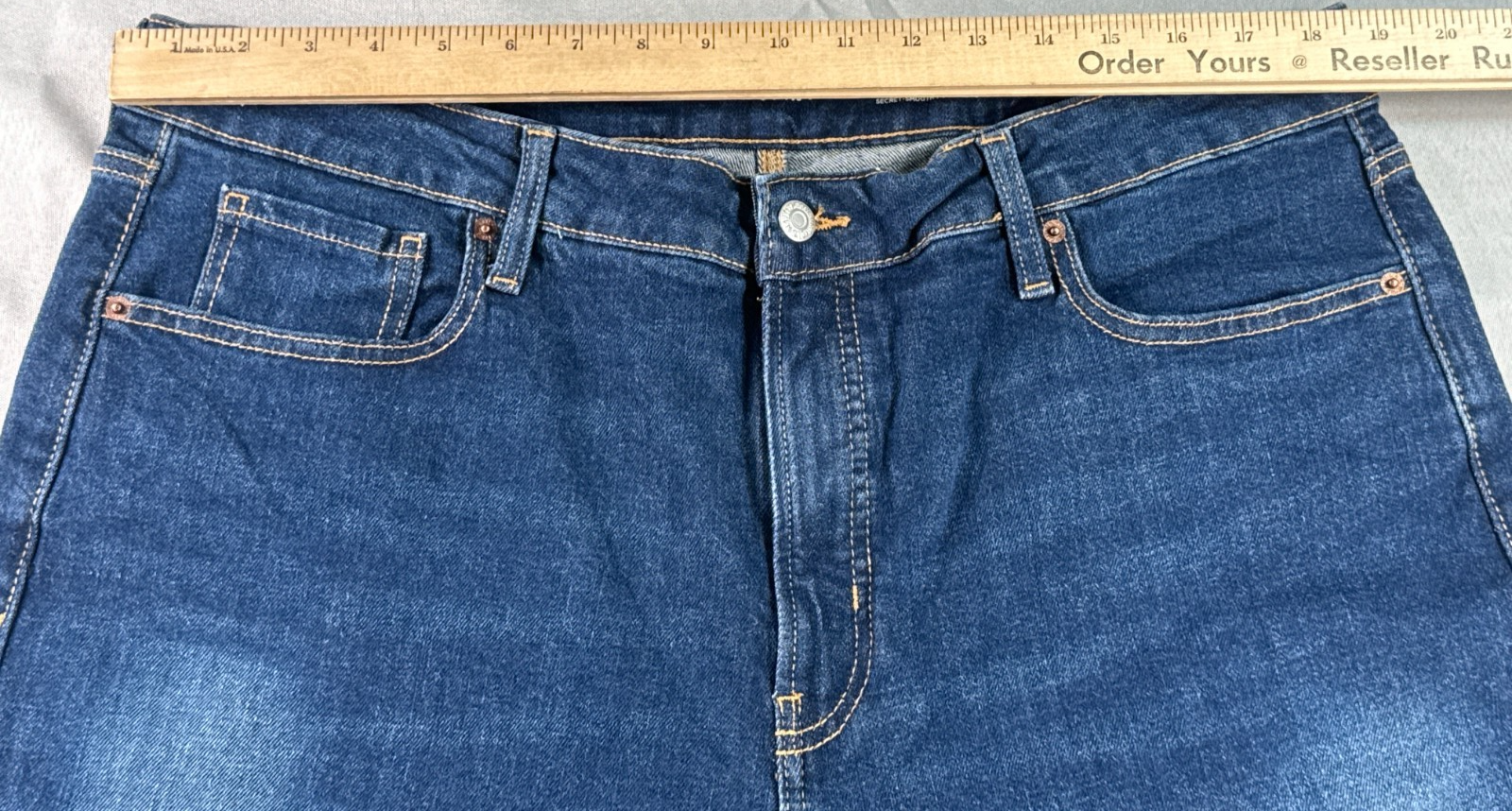 OLD NAVY JEANS 18 Womens OG Loose High Rise Blue Denim Secret Smooth Pocket Pant