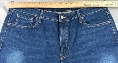OLD NAVY JEANS 18 Womens OG Loose High Rise Blue Denim Secret Smooth Pocket Pant