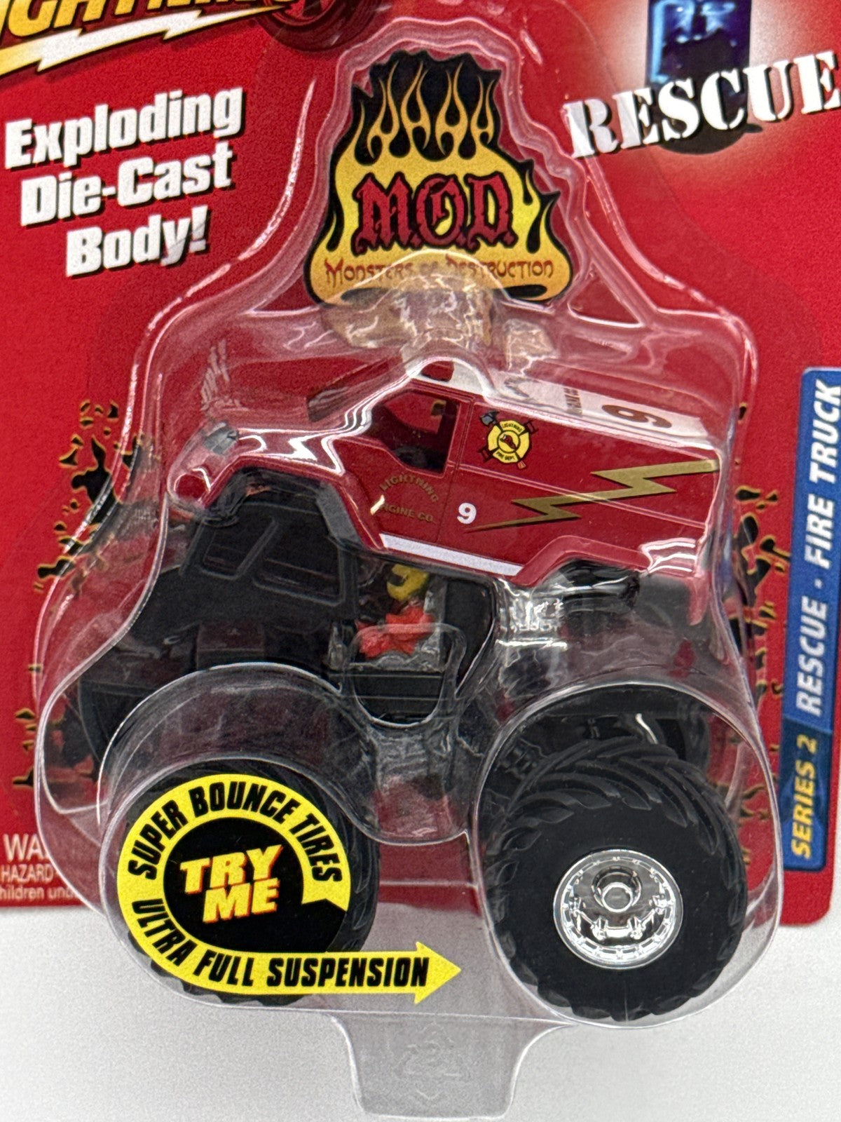 Johnny Lightning Exploding Die MOD Rescue Cast Vehicle Metal Full Toys Set