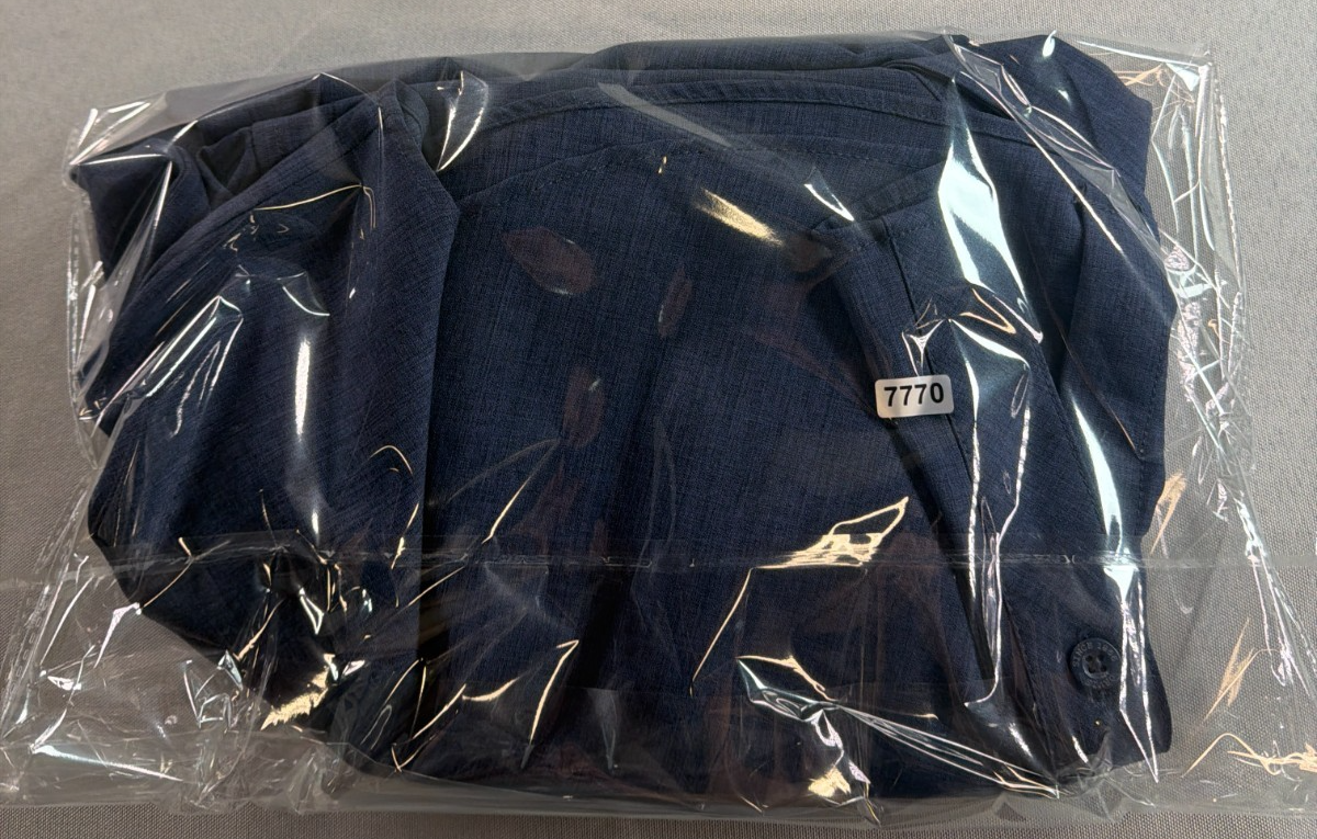 Orvis Button Up Tech Shirt Mens 2XL XXL Blue Lightweight Outdoors Apparel NWT