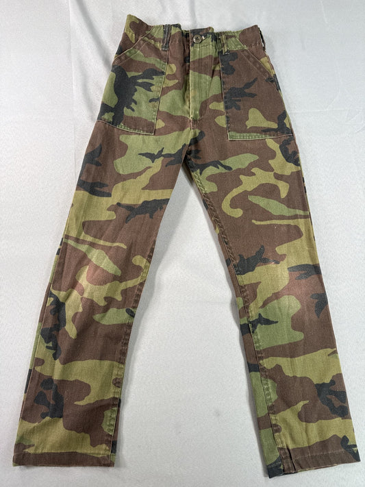 TROOPER Cargo Pants 30x30 Camouflage Brown Green POLYESTER COTTON Military