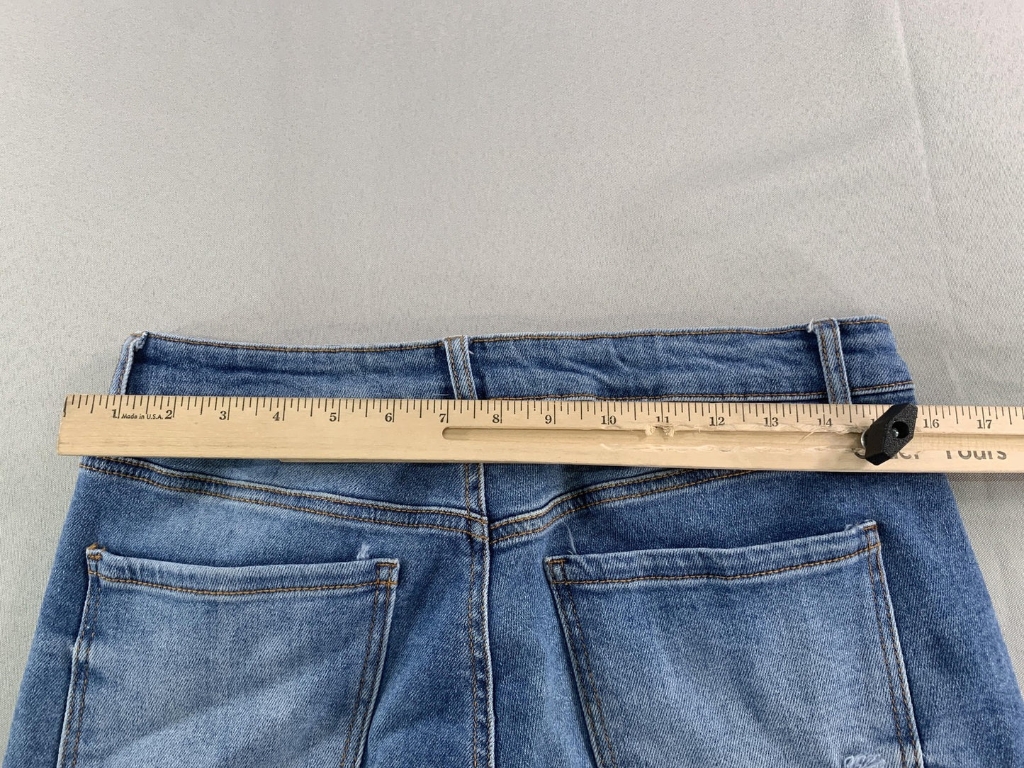 Wax Jean Collection Jeans Womens 9 Medium Distressed Ripped Denim Stretch Pants