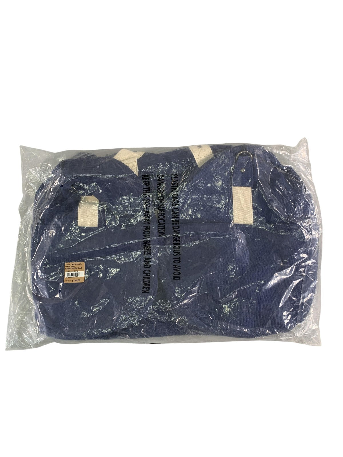 True Religion Brand Jeans Large Navy Duffle Bag Logo O/S New Travel Gym code Red