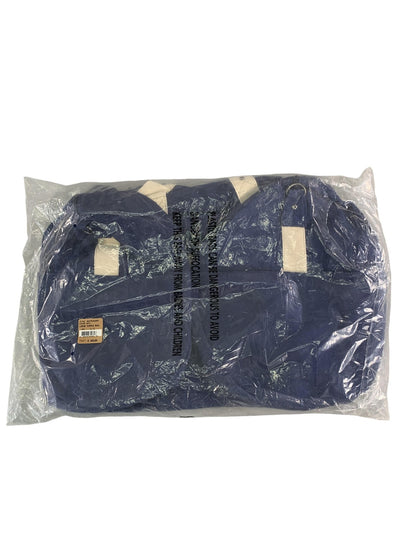 True Religion Brand Jeans Large Navy Duffle Bag Logo O/S New Travel Gym code Red
