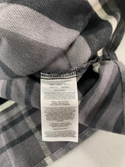 Columbia Shirt Mens XL Gray Plaid Pitchstone Heavyweight Flannel II Button Down