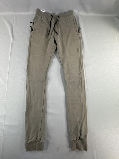 Zanerobe Pants Mens 29 Gray Jogger Sweatpants Drawstring Zip Pocket Tapered Fit