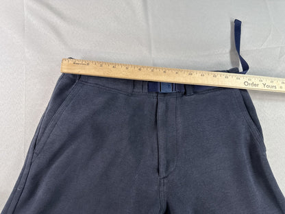 North Face Pants M Navy Cotton Blend Relaxed Fit Adjustable Belt Unisex Outdoor