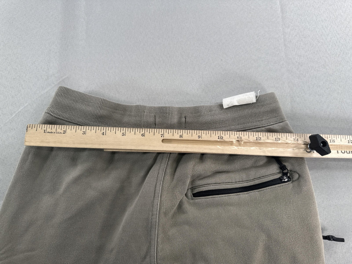 Zanerobe Pants Mens 29 Gray Jogger Sweatpants Drawstring Zip Pocket Tapered Fit