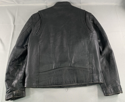 Harley-Davidson Jacket Mens Large Black Leather Screamin' Eagle Motorcycle Biker