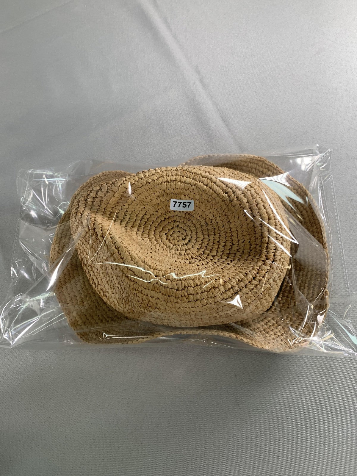 J.Crew Hat Panama Fitted Womens Medium Beige Straw Wide Brim Sun Travel Summer