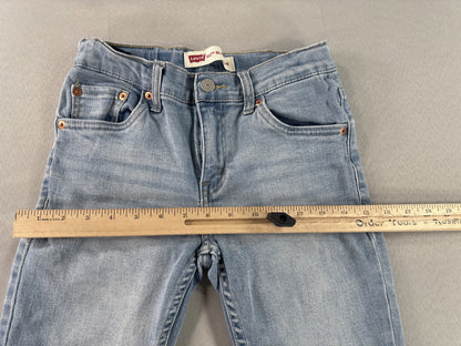 Levi's Straight Leg Jeans 12 REG Womens Light Blue Cotton Elastane Mid Rise