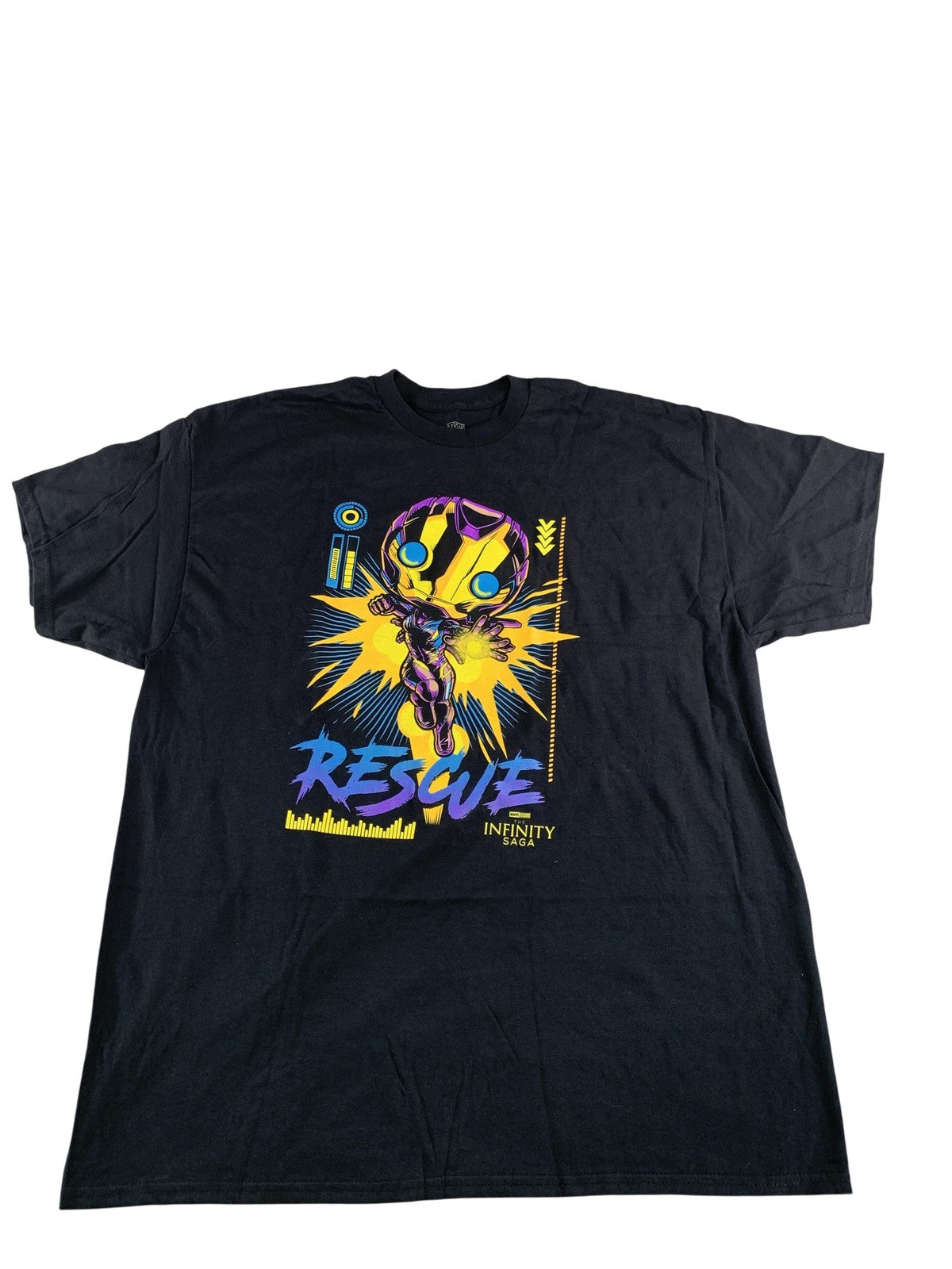 Marvel Shirt Mens 2XL Black Rescue The Infinity Saga Funko Pop Graphic Crewneck