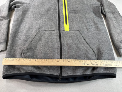 Nike 037 Hoodie L Gray Cotton Pullover Hooded Long Sleeve Regular Fit Men