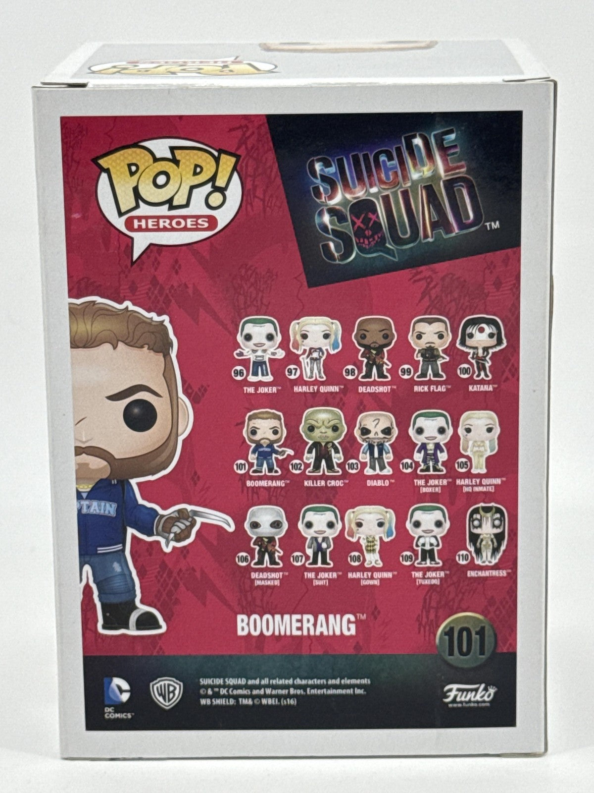 Funko Pop Heroes Suicide Squad Boomerang 101 Vinyl Figure DC Comics Multicolor
