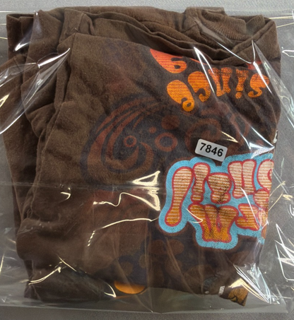 SpongeBob Boys 4/5 Brown Long Sleeve Layered Thermal Shirt Nickelodeon 2010