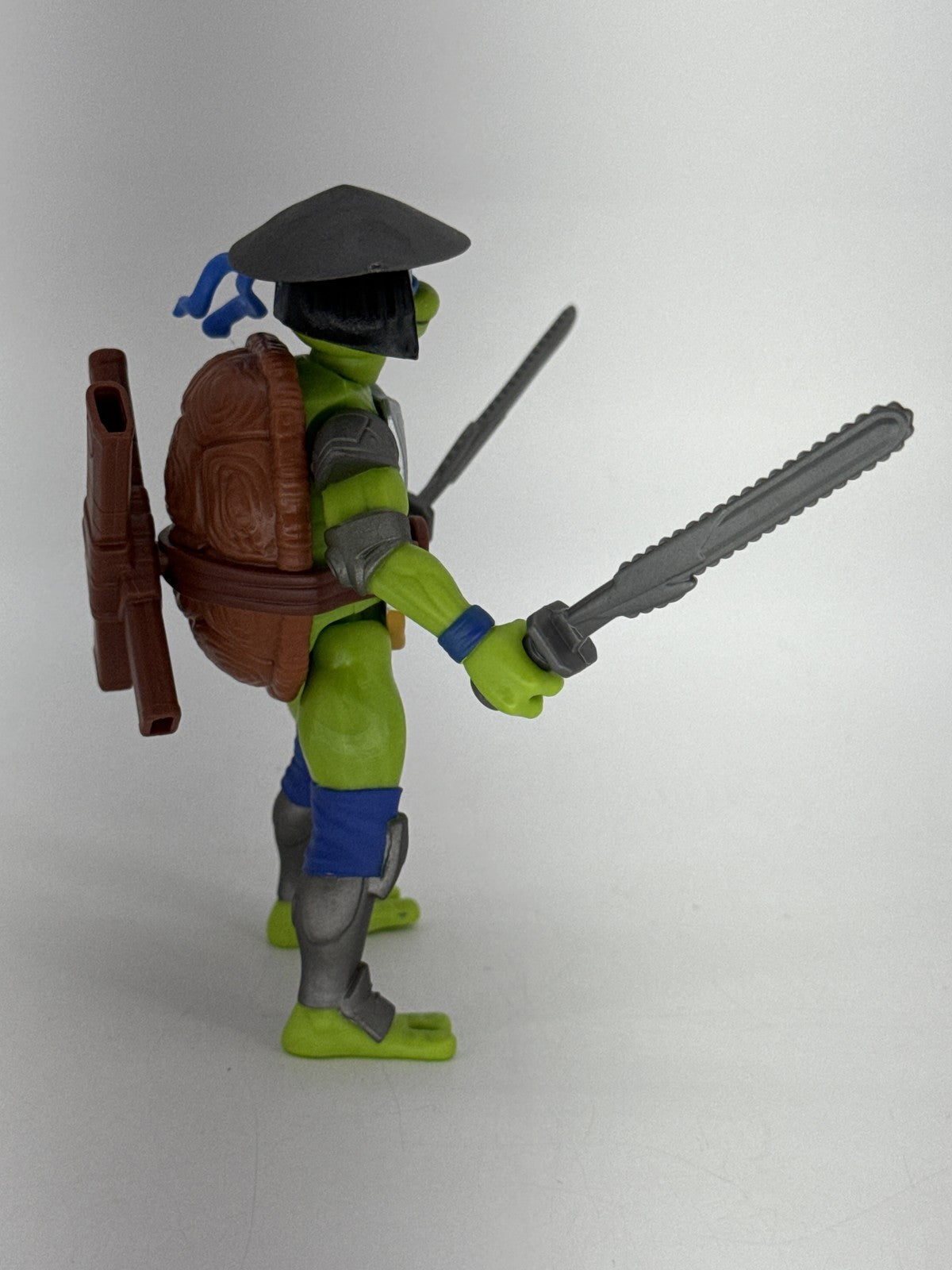 Playmates Leonardo Samurai Action Figure Inch Green Plastic TMNT Sewer Toy