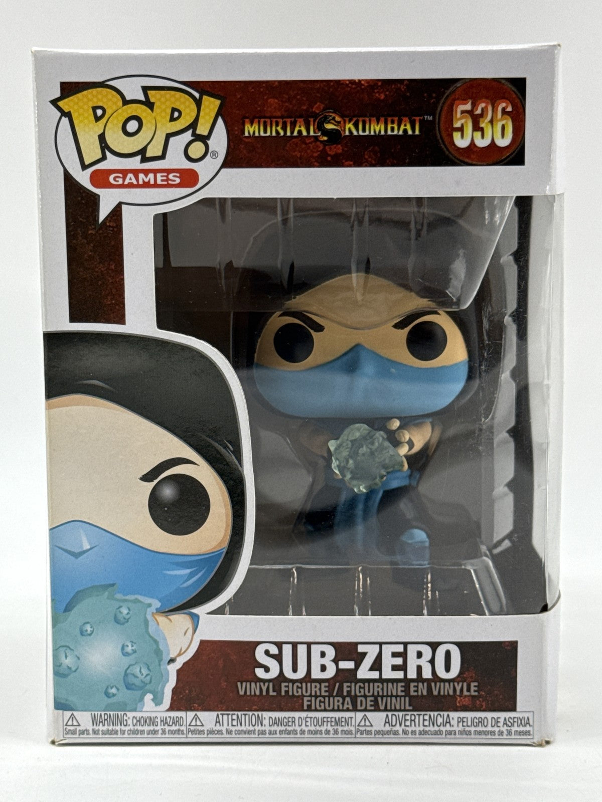 Funko Sub Zero Pop! Games Mortal Kombat Vinyl Figure Multicolor Graphic