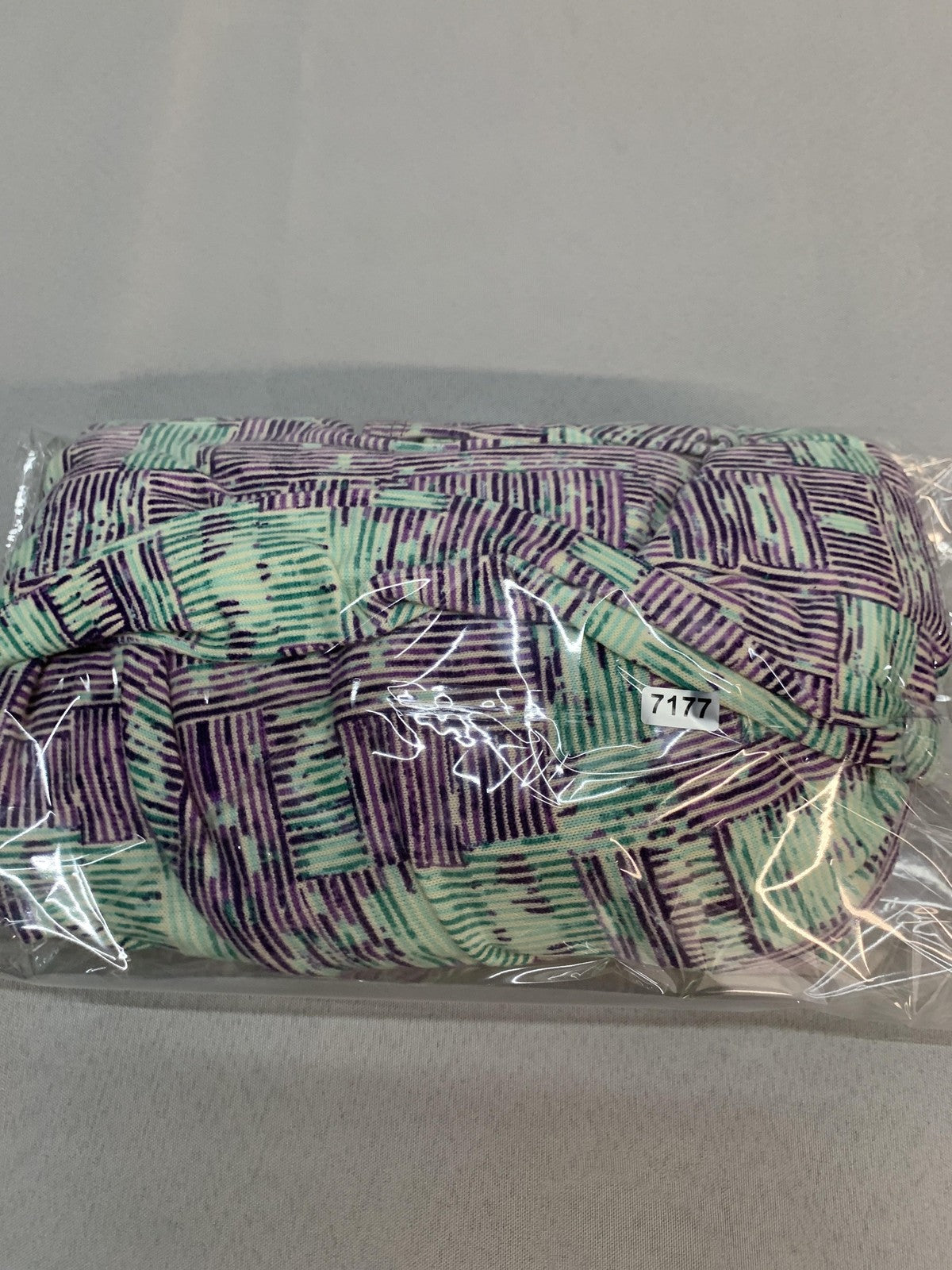 LuLaRoe Sweater Cardigan Womens Large Purple Green Sarah Geometric Pockets Knit