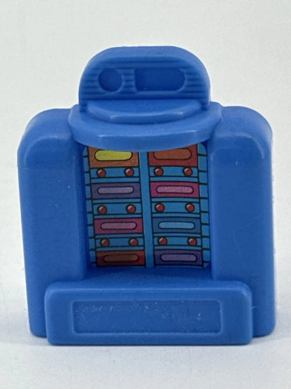 Vintage 80s Mattel ARCO Barbie Jukebox Dollhouse Furniture Pink Blue Collectible
