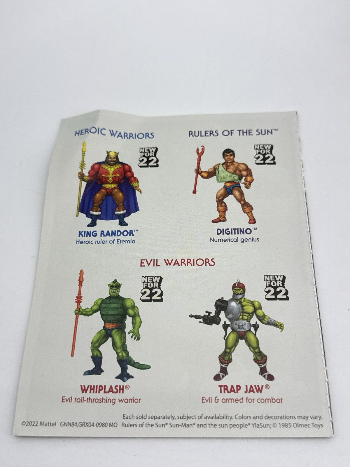 MOTU Origins Trap Jaw Action Figure Mind Over Matter Comic HYD23 Mattel Loose