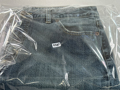 Caslon Straight Leg Jeans Womens 10 Blue Stretch Denim Mid Rise Cotton Spandex
