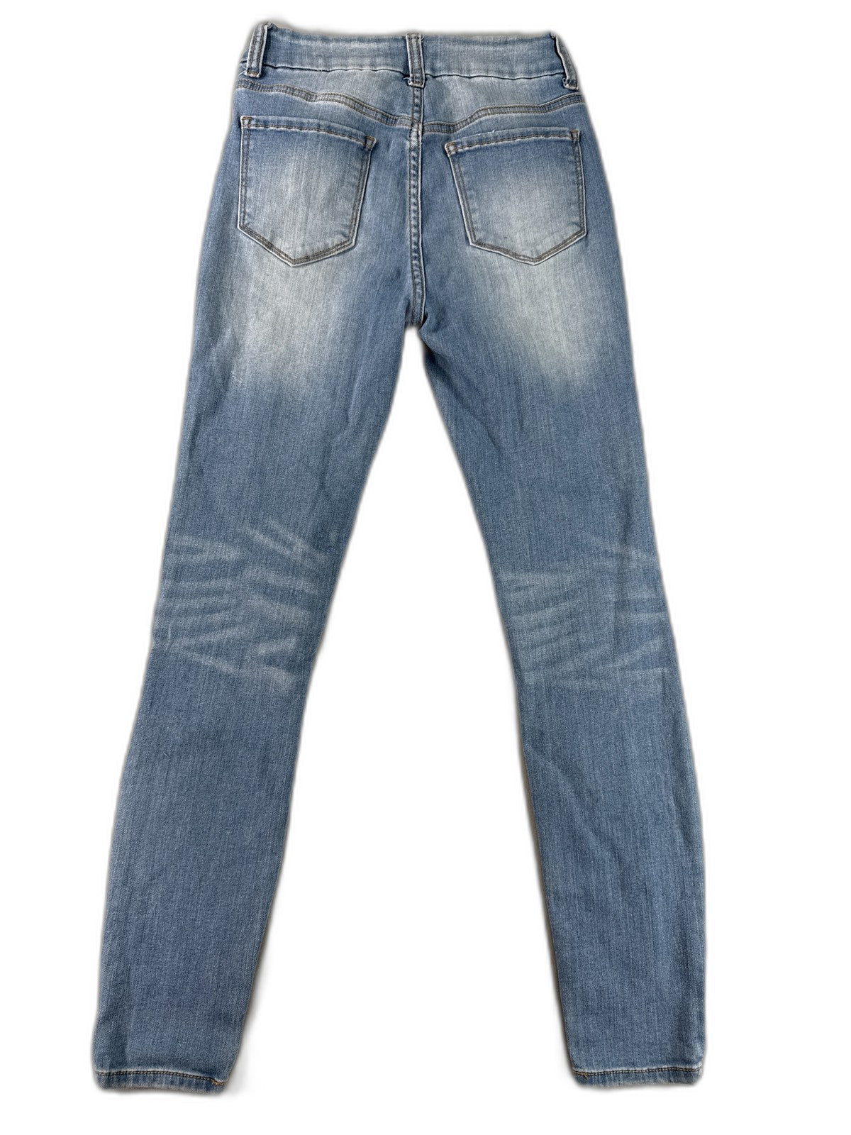 Wax Jean 3 Skinny Slim Fit Denim Womens 3/26 Blue Vietnam Y2K Distressed